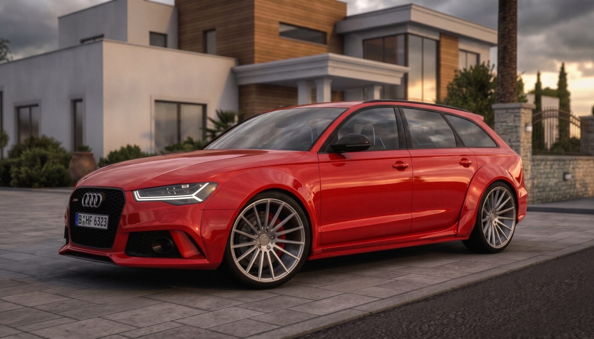 МОД 2016 Audi RS6 C7 Avant 1.62x ДЛЯ EURO TRUCK SIMULATOR 2