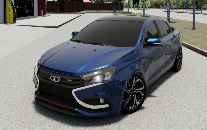 МОД Lada Vesta Sport v1.0 Переделка (0.40.x) ДЛЯ BEAMNG.DRIVE