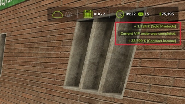 МОД VIP Order Manager v1.2.2.0 (1.25.x) ДЛЯ FARMING SIMULATOR 2025