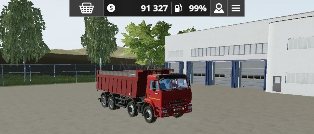 Мод KAMAZ 65201 Dump версия 23.10.21 для Farming Simulator 20