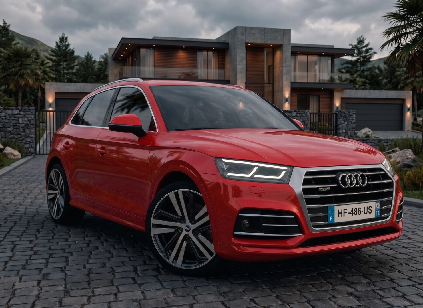 МОД Audi Q5 3.0 TFSI v3.8 ДЛЯ EURO TRUCK SIMULATOR 2