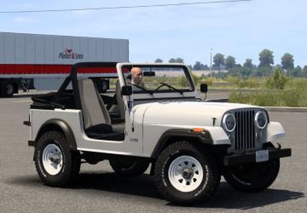 Мод AMC Jeep CJ7 версия 1.0 для American Truck Simulator (v1.61.x, 1.62.x)
