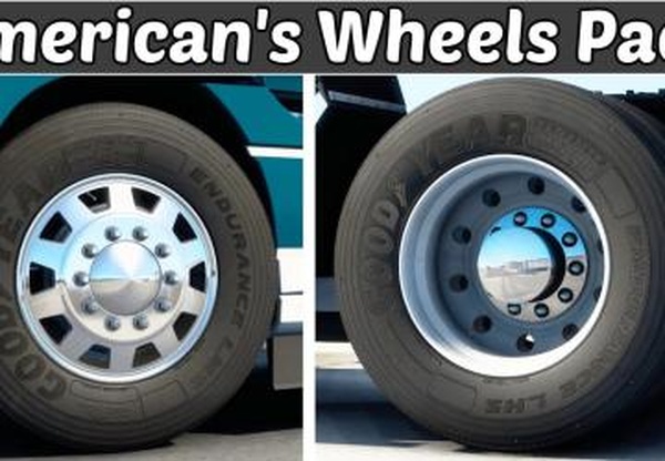 Мод American’s Wheels Pack by Jasper версия 2.9.4 для Euro Truck Simulator 2 (v1.61.x)