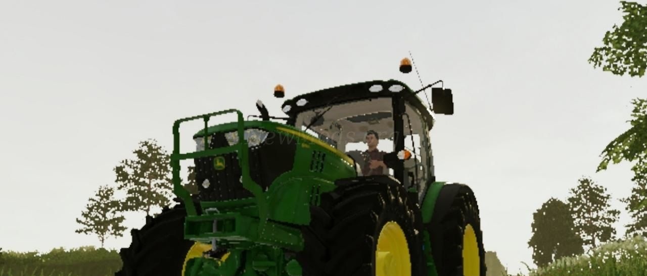 Мод Medium Frame John Deere 6R версия 11.03.22 для Farming Simulator 20
