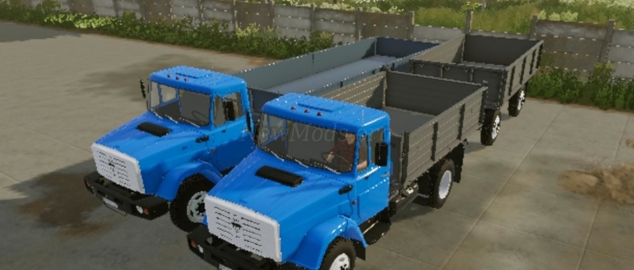 Мод ZIL 4331 and 4421 with Trailer версия 01.04.22 для Farming Simulator 20