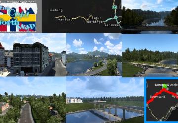 The Cold North Mapверсия 1.5 для Euro Truck Simulator 2 (v1.57.x)