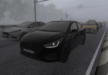 Траффик Hyundai Solarisверсия 22.11.2021 для City Car Driving (v1.5.9.2)