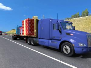 Трейлеры с рождественскими подарками 2017 в трафикv1.0 для American Truck Simulator (v1.29.x, - 1.31.x)