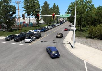 Улучшенный трафикверсия 1.0 для American Truck Simulator (v1.43.x)