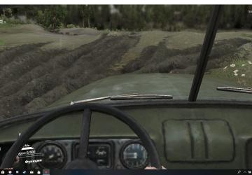 Вид из кабины для дефолтного транспортаверсия 1.0 для SpinTires (v1.3.3.)