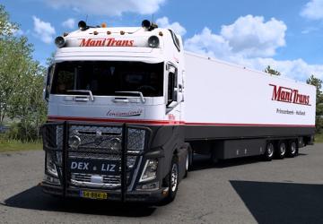 Volvo FH12 + ManiTrans Trailerверсия 4.0 для Euro Truck Simulator 2 (v1.52.x, 1.53.x)