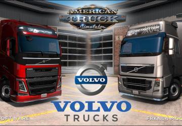 Volvo FH16(2012 и 2009) Trucksверсия 6.3 для American Truck Simulator (v1.39.x)