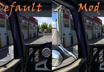 Вынесенные зеркала для International 9900iv1.1 для American Truck Simulator (v1.43.x)
