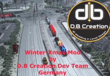 Winter Christmas Modверсия 1.0 для American Truck Simulator (v1.43.x)