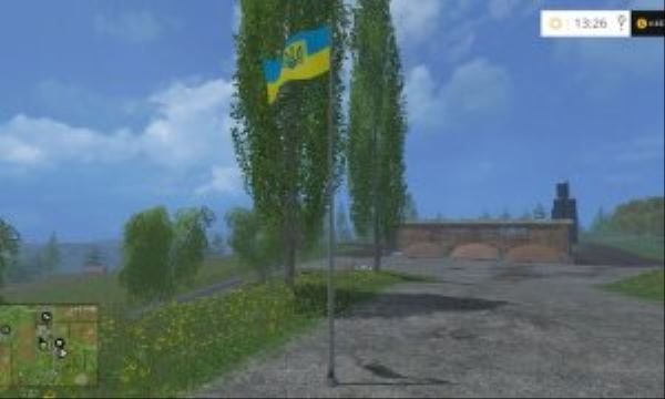 Farming Simulator 17 "Ukrainian flag v 1.0"