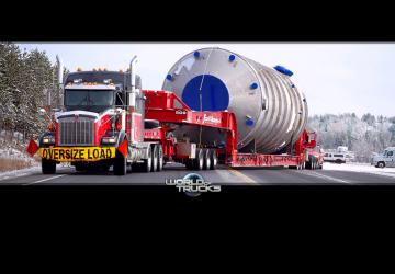 Загрузочные экраны «Oversize load»версия 1.4 для American Truck Simulator (v1.37.x, - 1.40.x)