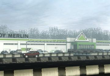 Здание LEROY MERLIN (Леруа Мерлен)версия 24.01.2022 для City Car Driving (v1.5.9 - 1.5.9.2)
