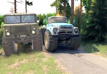 Зил 130 и Газ 66 Монстр тракверсия 1.0 для SpinTires (v03.03.16+)