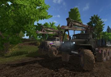 ЗиЛ 131 Лесовоз (Переделка Урала)версия 1.1.0.0 для Farming Simulator 2017 (v1.5.3.1)